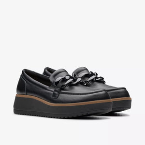 Clarks Zylah May Blk Pat 80108