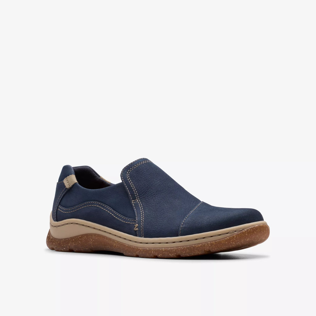 Clarks Orlene Slip Navy Nubuck 82987