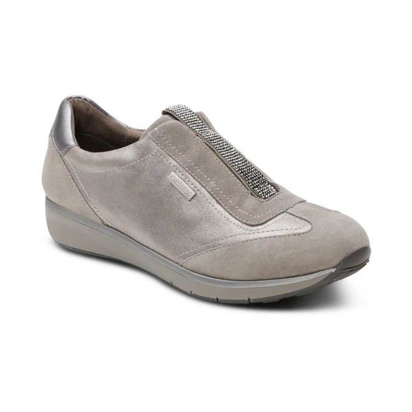 Aetrex Megan Arch Support Sneaker Pewter CT406