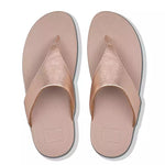 Fitflop Lulu Leather Toe Post Rose Gold