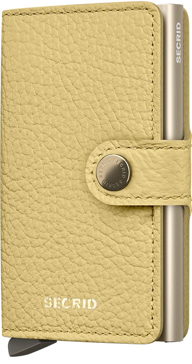 Secrid Mini Wallet Pebble Butter Yellow