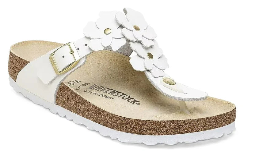 Birkenstock Gizeh Flowers LEA White R 1026686