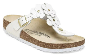 Birkenstock Gizeh Flowers LEA White R 1026686