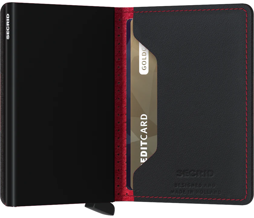 Secrid Mini Wallet Perforated Blk/Red