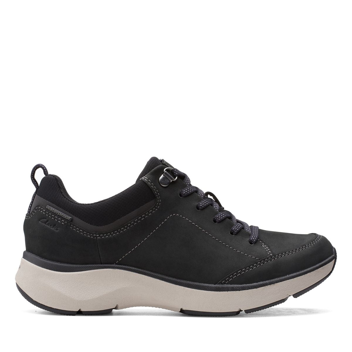 Clarks Wave Lace Blk 52381 Wos Waterproof