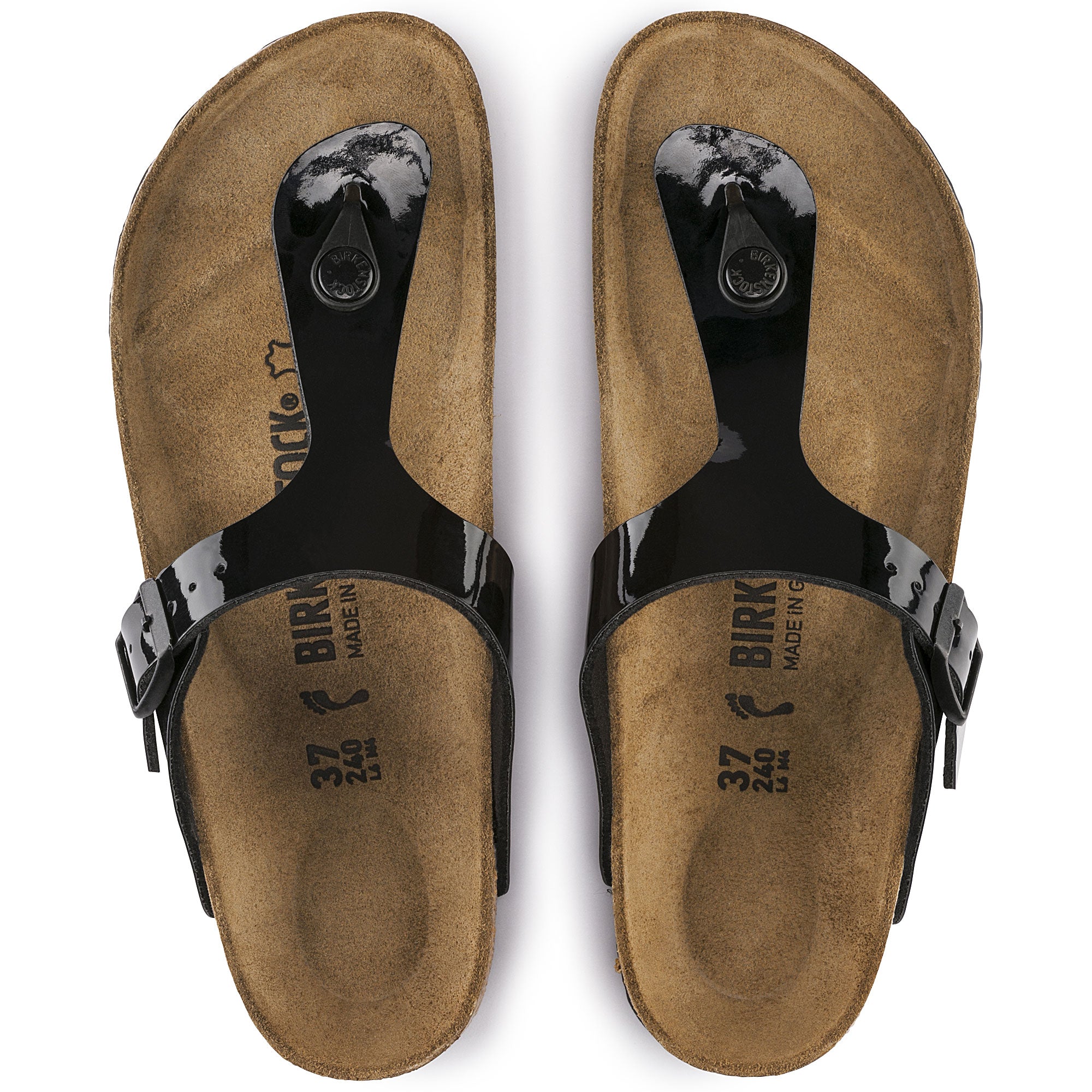 Birkenstock Gizeh BF Patent Black R 43661 – Tanda Shoes