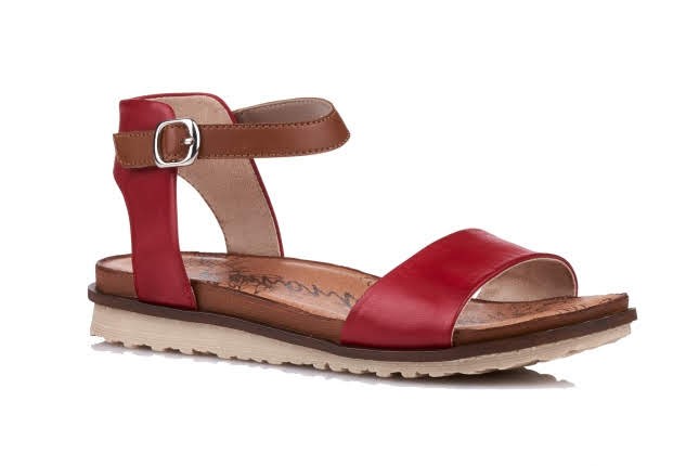 Remonte R2752-33  Ankle Strap Sandal in Red