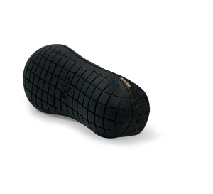 Glerups Shoe with Black Rubber Sole in Black