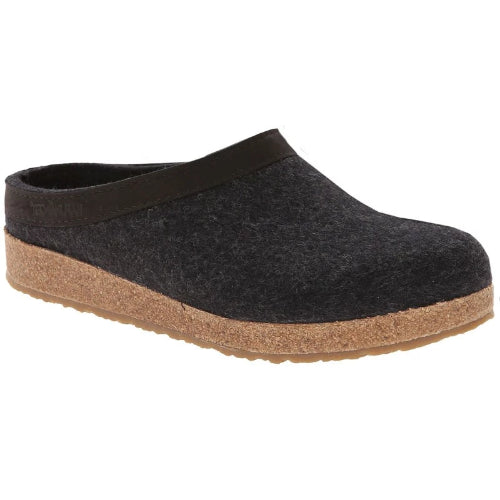 Haflinger GZL44 Grizzly Wool Clog CHARCOAL (Uni)