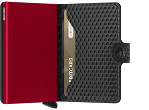 Secrid Mini Wallet Cubic Black/Red