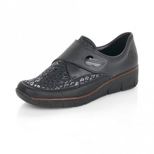 Rieker 537C0-00 Classic Velcro Shoe