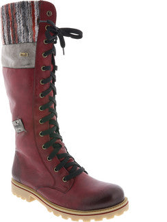Rieker Z1442-35 Red Boot – Shoes